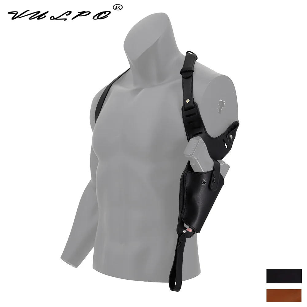 VULPO Tactical Concealed Gun Carry Holster Leather Underarm Shoulder Pistol Holster For M9 M1911 Glock SIG P226 P320 XD