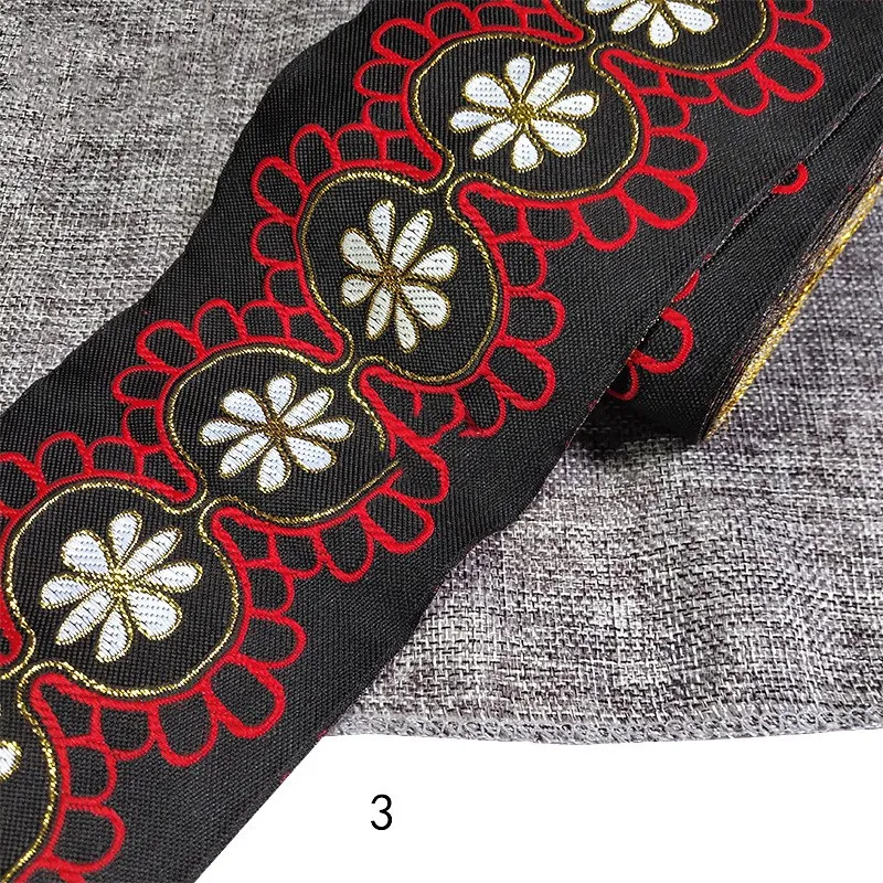 Embroidery Ethnic Jacquard Webbing Woven Tape Lace Ribbon Trim Width 10cm Tribal Boho DIY Garment Bag Accessories