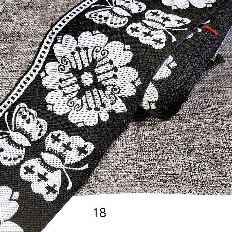 Embroidery Ethnic Jacquard Webbing Woven Tape Lace Ribbon Trim Width 10cm Tribal Boho DIY Garment Bag Accessories