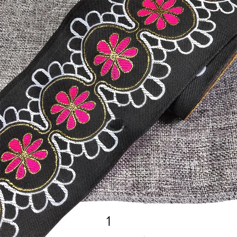 Embroidery Ethnic Jacquard Webbing Woven Tape Lace Ribbon Trim Width 10cm Tribal Boho DIY Garment Bag Accessories