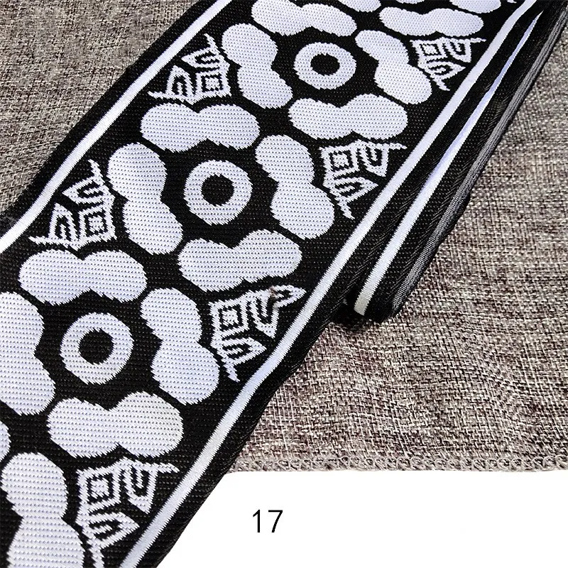Embroidery Ethnic Jacquard Webbing Woven Tape Lace Ribbon Trim Width 10cm Tribal Boho DIY Garment Bag Accessories