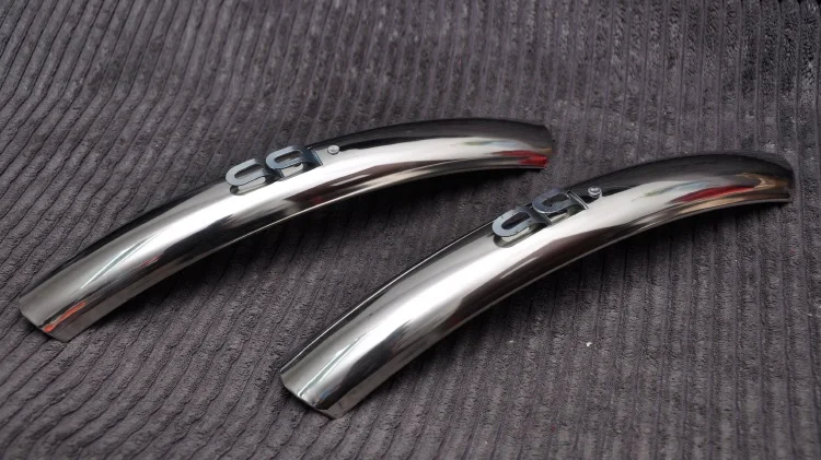 Retro Bike Fender Stainless Steel Mudguard 24/26 Inch 700C City Bicycle Fenders Silver 1Pair