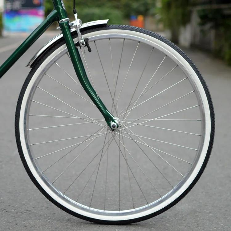 Retro Bike Fender Stainless Steel Mudguard 24/26 Inch 700C City Bicycle Fenders Silver 1Pair