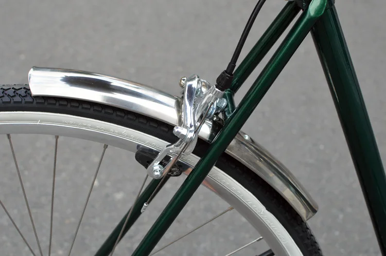 Retro Bike Fender Stainless Steel Mudguard 24/26 Inch 700C City Bicycle Fenders Silver 1Pair