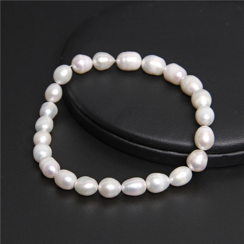 Natural Freshwater Pearl Bracelets Elegant Baroque Pearls Beaded Bracelet for Women Men Elastic Chain Fine Jewelry Wedding Gifts