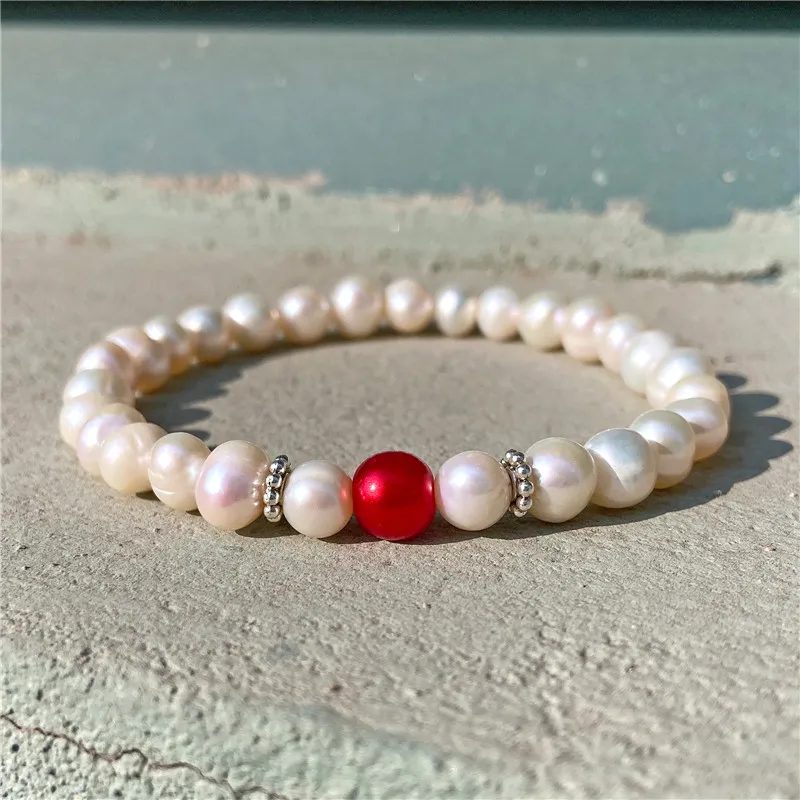 Natural Freshwater Pearl Bracelets Elegant Baroque Pearls Beaded Bracelet for Women Men Elastic Chain Fine Jewelry Wedding Gifts