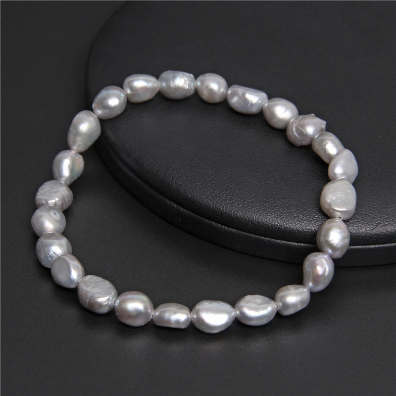 Natural Freshwater Pearl Bracelets Elegant Baroque Pearls Beaded Bracelet for Women Men Elastic Chain Fine Jewelry Wedding Gifts