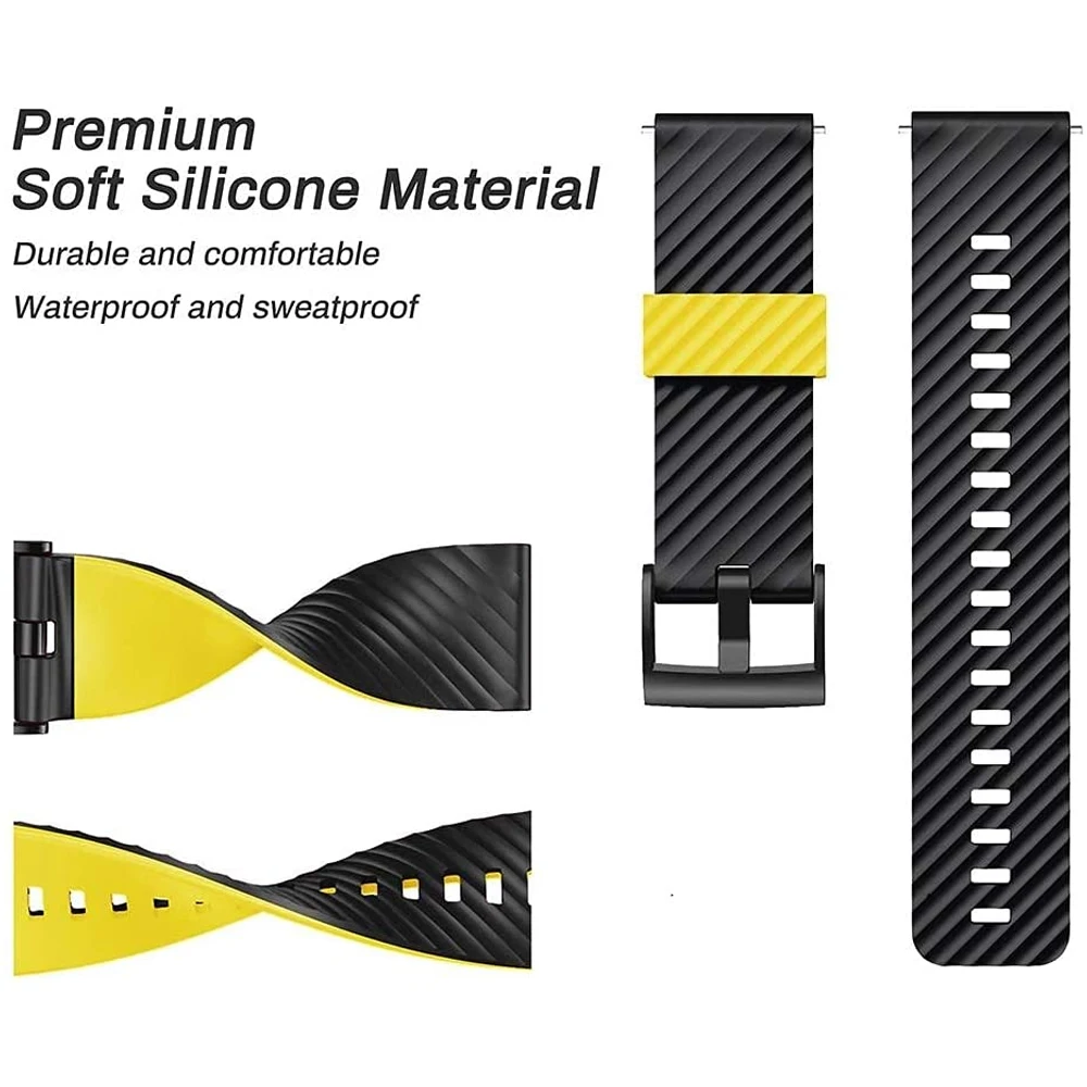 ANBEST For Suunto 7/Suunto 9 Strap Wristband For Suunto 9 Baro/9 Spartan/9 GPS Soft Silicone Sports Watchband Replacement Band
