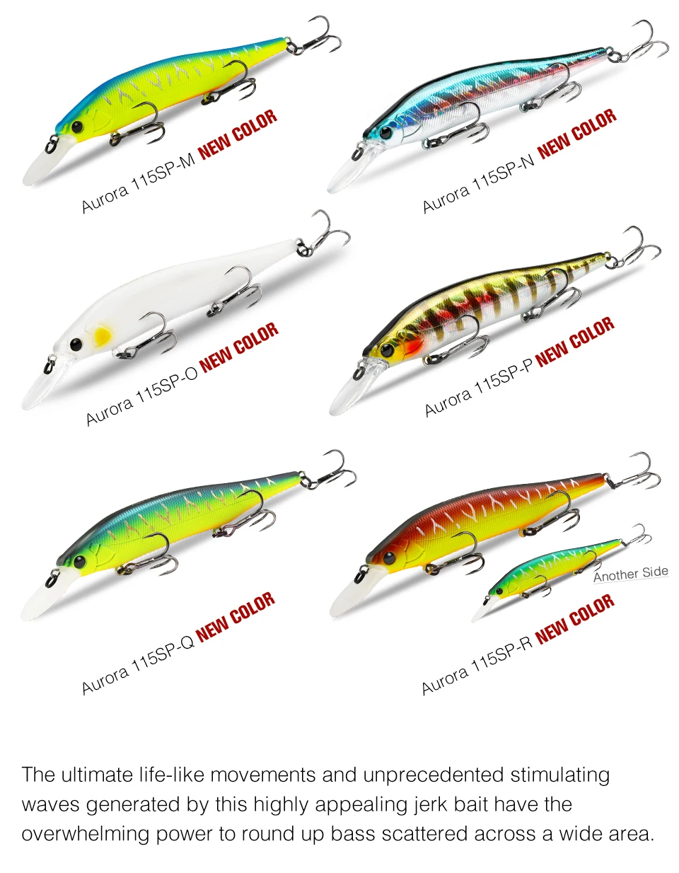 TSURINOYA 115SP Suspending Minnow Jerkbait AURORA 115mm 17.2g Artificial Weight System Hard Baits Long Casting Wobbler