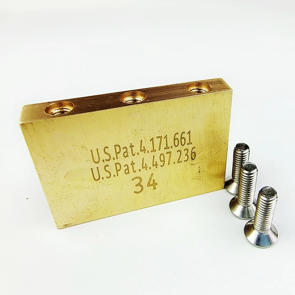 【Made in Japan】 Original Genuine Electric Guitar Tremolo System Bridge Brass Block For Parts Of FR Special Made In Korea 34MM