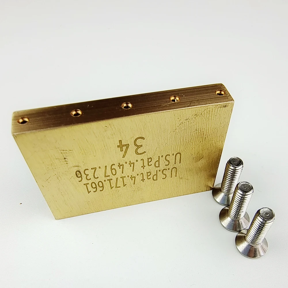 【Made in Japan】 Original Genuine Electric Guitar Tremolo System Bridge Brass Block For Parts Of FR Special Made In Korea 34MM