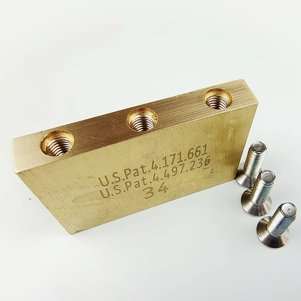 【Made in Japan】 Original Genuine Electric Guitar Tremolo System Bridge Brass Block For Parts Of FR Special Made In Korea 34MM