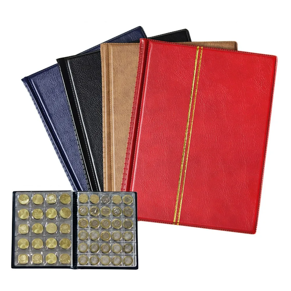 250 Grids Coin Album Money Organizer Coins Collection Book Photo Album Coin Holder Collector Home Decoration Gifts Supplies