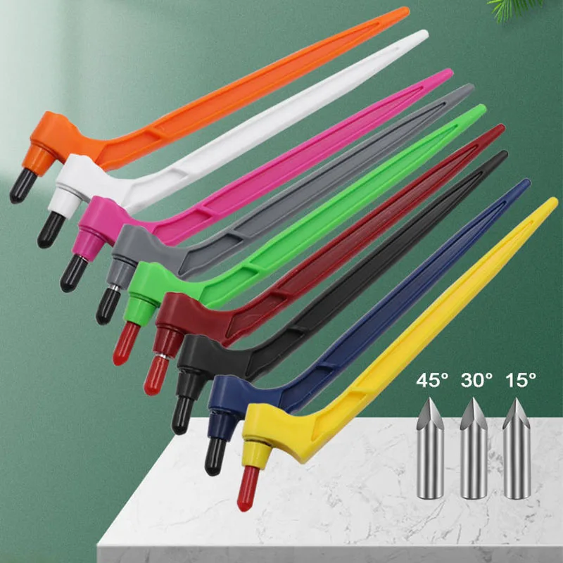 Craft Cutting Tools 360 Rotating Blade Paper-Cutter 3 Carving Knife Blades Cutting Pen DIY Art Wear-Resisting Art Cutting Tools