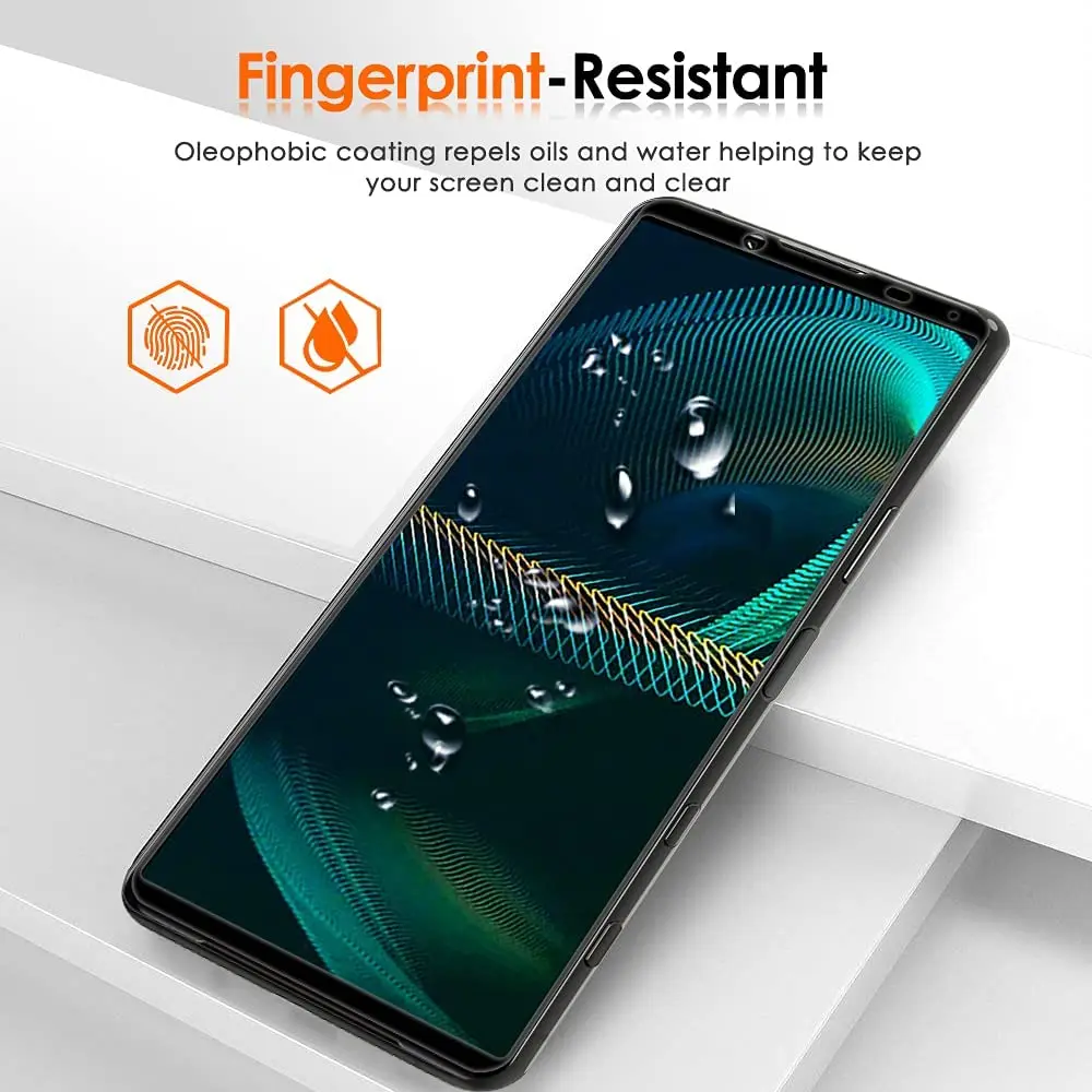 2.5D 9H Tempered Glass For Sony Xperia 1 5 10 II iii Screen Protector with HD Lens Protector On For Sony Xperia1 5 10 III IV VII