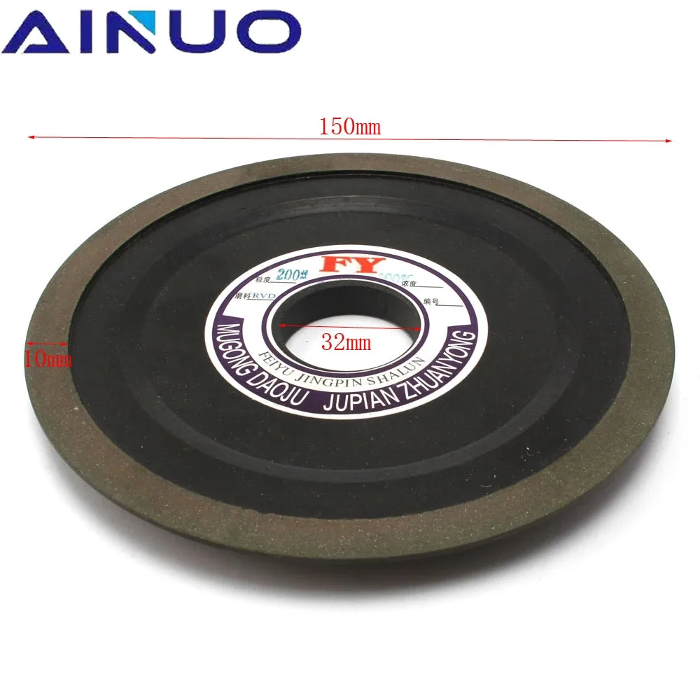 4" 5" 6" Bakelite Resin Tapered Diamond Grinding Wheel Abrasive Disc for Carbide Hard Steel