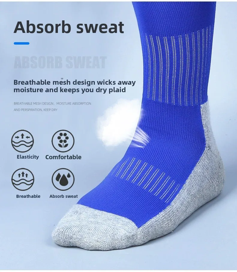 KELME Kid Soccer Socks Football Stockings Training Competition Basketball Over Knee High Breathable Sports Socks 8101WZ3001