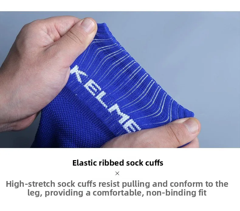 KELME Kid Soccer Socks Football Stockings Training Competition Basketball Over Knee High Breathable Sports Socks 8101WZ3001