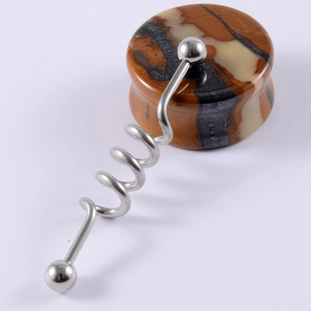 1PC Surgical Steel Industrial Barbell Ring Women Men Snake Straight Cartilage Earring Helix Unisex Ear Body Piercing Jewelry 14G