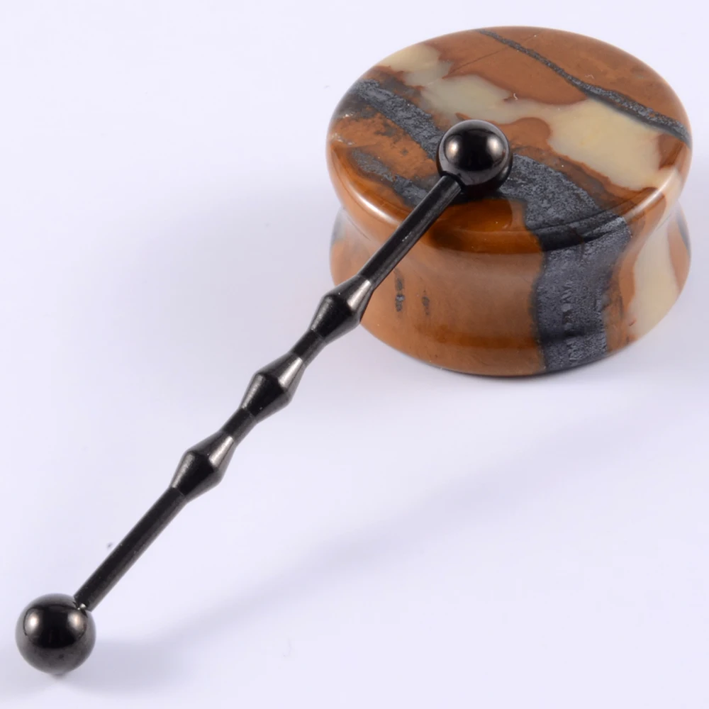 1PC Surgical Steel Industrial Barbell Ring Women Men Snake Straight Cartilage Earring Helix Unisex Ear Body Piercing Jewelry 14G