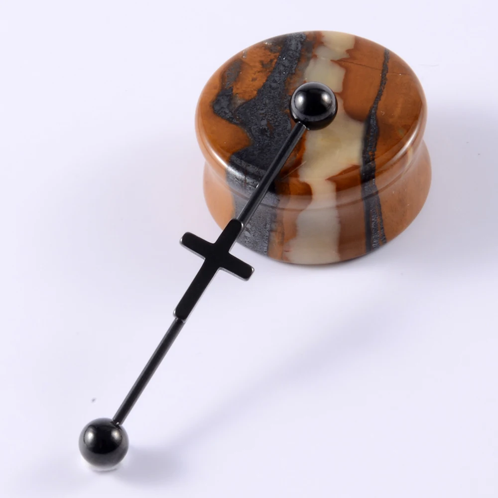 1PC Surgical Steel Industrial Barbell Ring Women Men Snake Straight Cartilage Earring Helix Unisex Ear Body Piercing Jewelry 14G