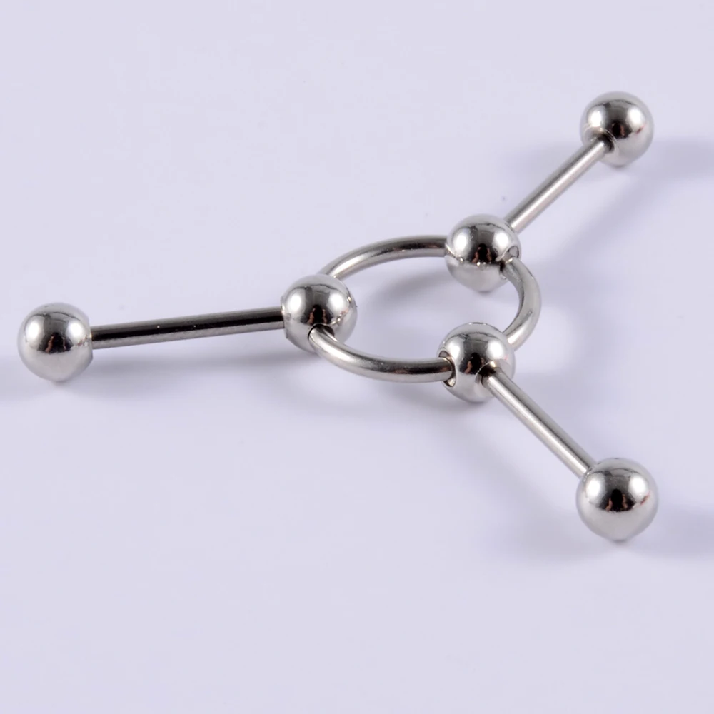 1PC Surgical Steel Industrial Barbell Ring Women Men Snake Straight Cartilage Earring Helix Unisex Ear Body Piercing Jewelry 14G