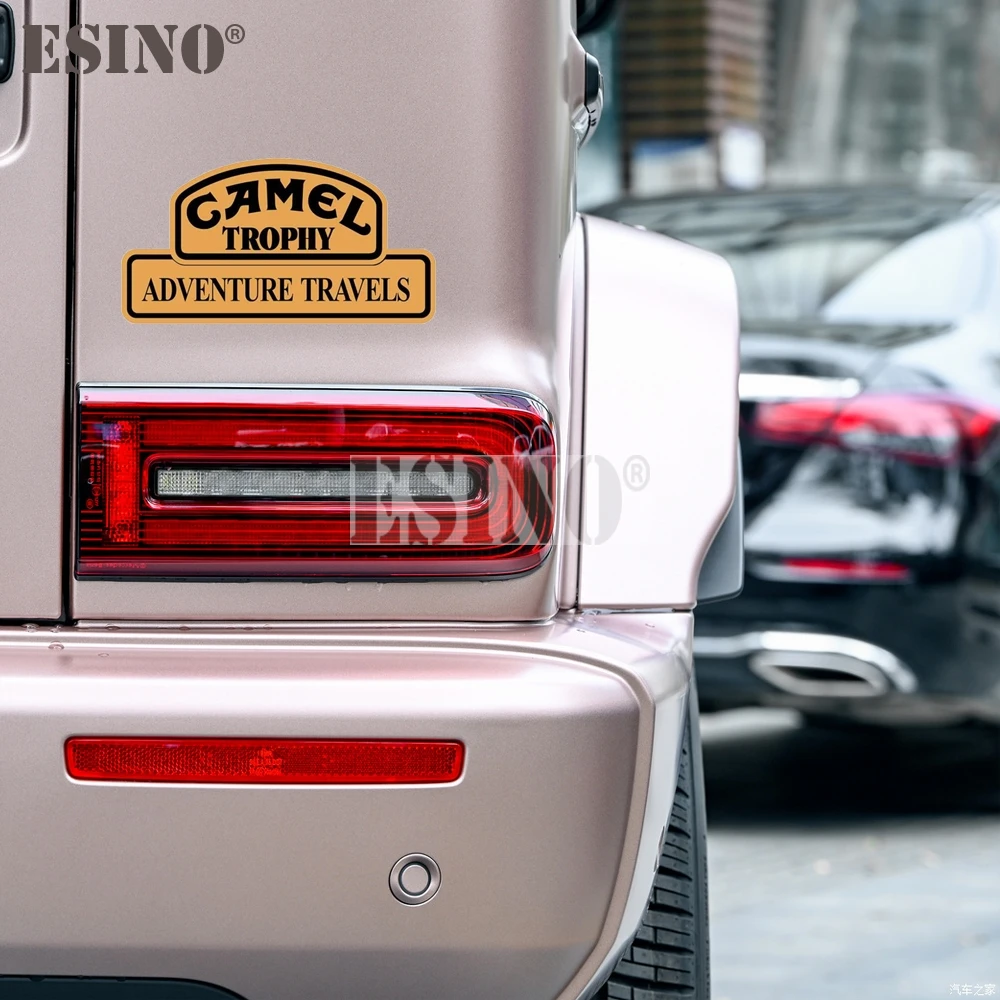 Car Styling Creative Funny Camel Trophy Decorative Sticker Cartoon PVC Decal Waterproof Car Body Mirror Fender Pattern Vinyl