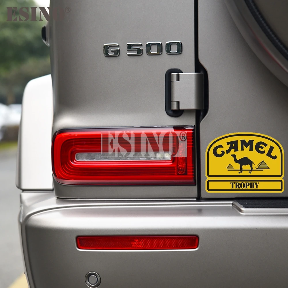 Car Styling Creative Funny Camel Trophy Decorative Sticker Cartoon PVC Decal Waterproof Car Body Mirror Fender Pattern Vinyl
