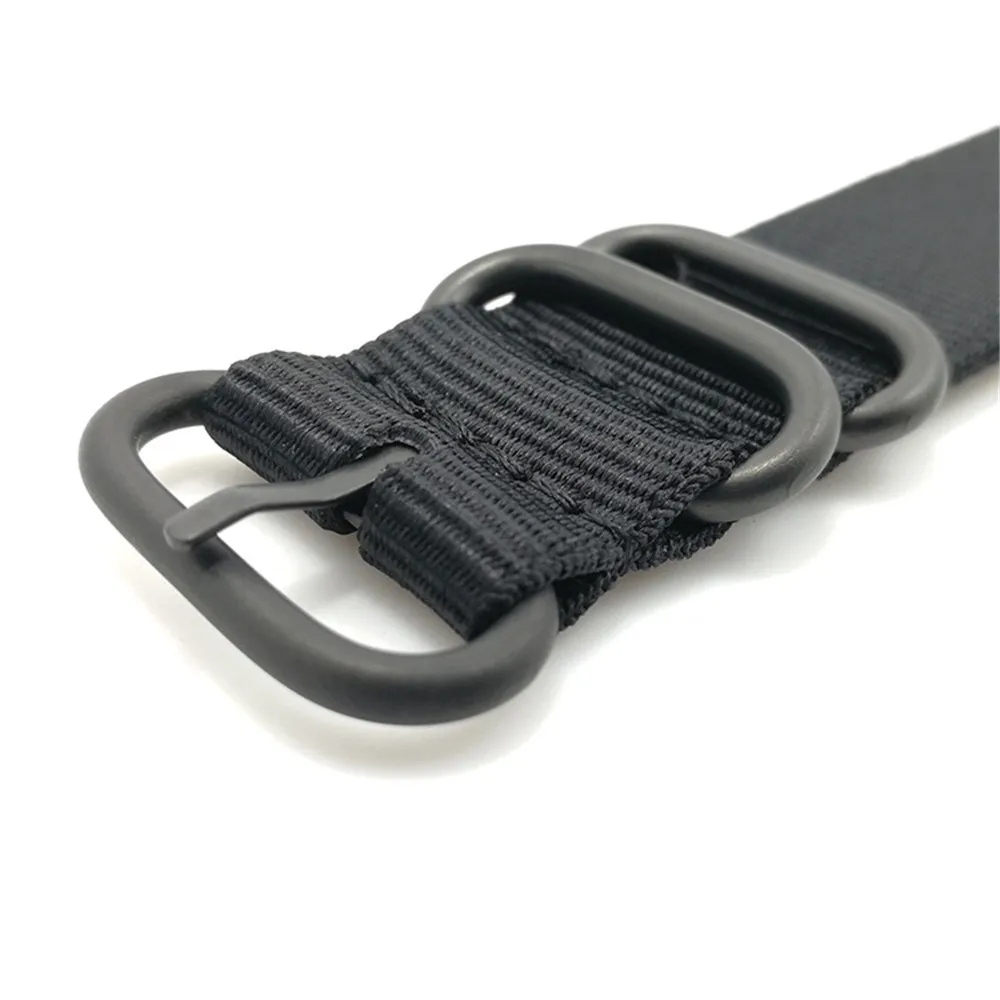 Nylon Nato Watch Strap WatchBand Stainless Steel 5 Rings Buckle Woven Fabric Watchband Belt 18mm 20mm 22mm 24mm