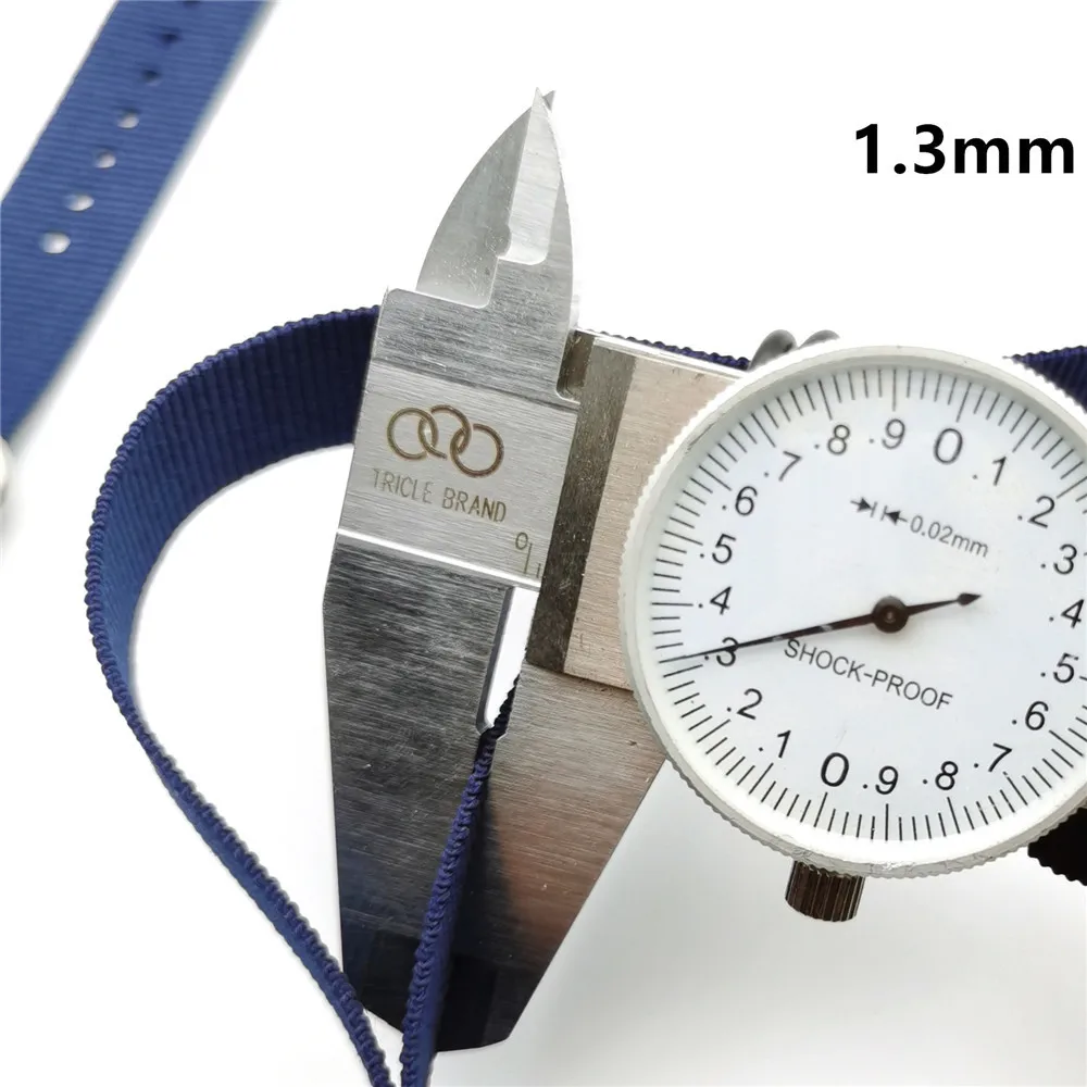 Nylon Nato Watch Strap WatchBand Stainless Steel 5 Rings Buckle Woven Fabric Watchband Belt 18mm 20mm 22mm 24mm