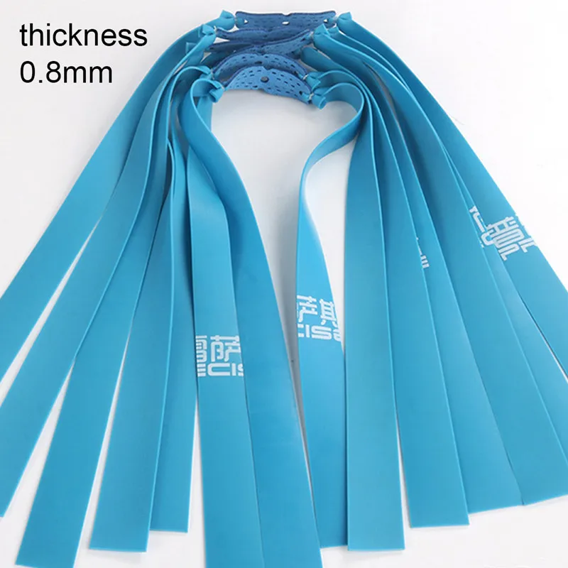 6PCS 0.55-1.2MM Thick Slingsshot Hunting Outdoor Hunting High Elastic Rubber Bands High-intensity Shooting Hunting Acessories