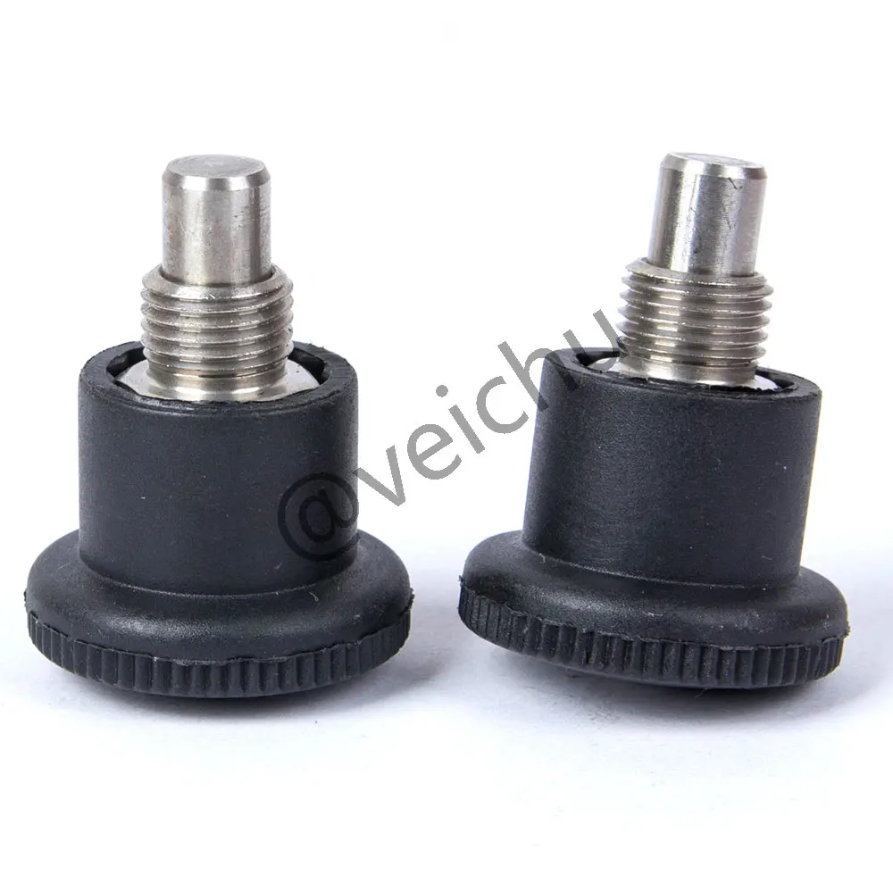VCN218 Stainless Steel Dowel Black Knob Non Lock-Out Index Plungers Fine/Coarse Thread Mini Indexing Plunger