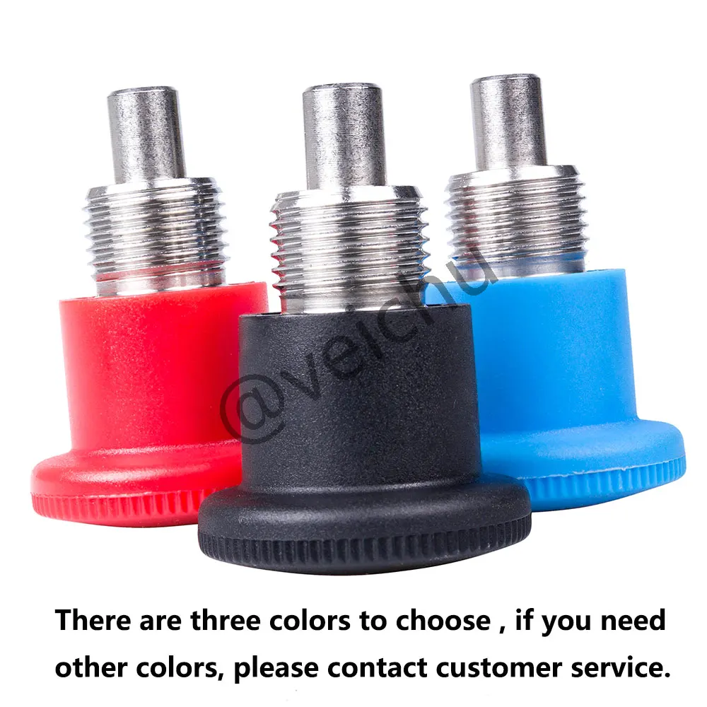 VCN218 Stainless Steel Dowel Black Knob Non Lock-Out Index Plungers Fine/Coarse Thread Mini Indexing Plunger