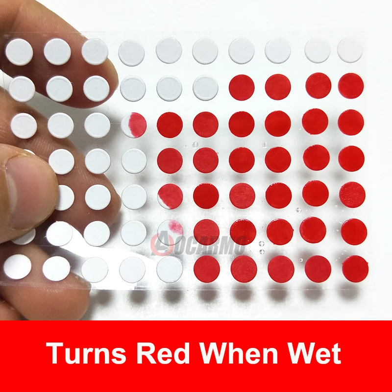 2MM 3MM 4MM 5MM 10MM Water Damage Security Label Sensitive Warranty Indicator Sensors Repair Waterproof Round Sticker