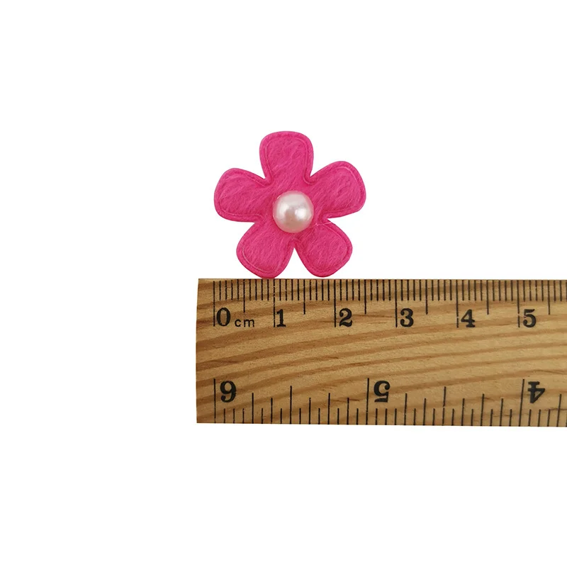 (100 Pcs/pack) 25mm Mixed Color Pearl Petals Costume Decoration Handmade Diy Crafts Girl Headdress Dress Up Artificial Flower