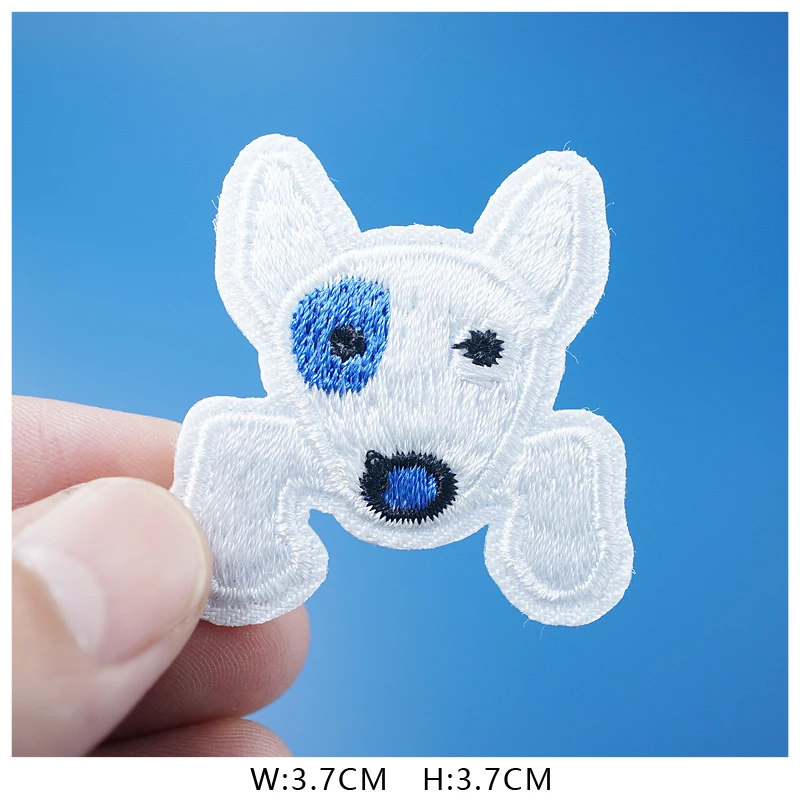 Cat Fashion DIY Patches Cute Animal Embroidery For T-Shirt Iron On Child Kids Appliques Clothes Jeans Stickers Badges Dog
