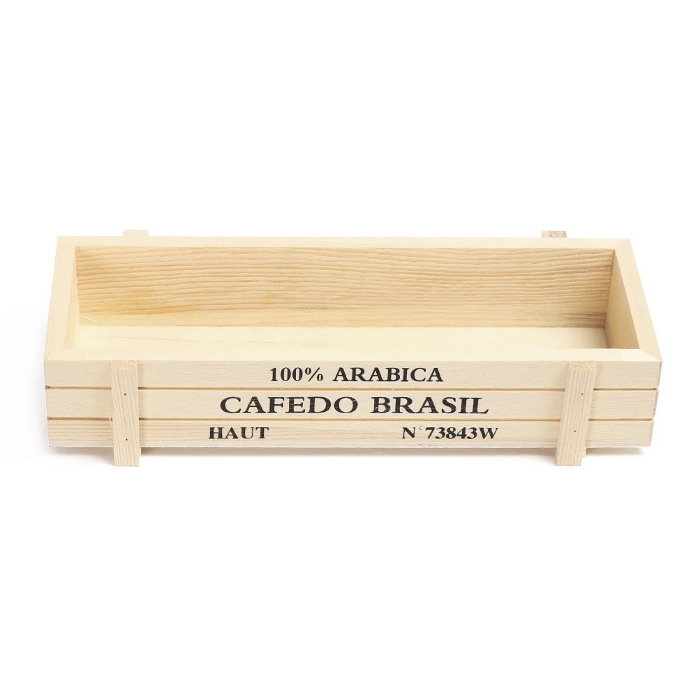 Natural Wooden Flowerpot Garden Decor Trough Decor Pots Succulent Boxes Rectangle Vase Vintage Crates Wood Flower Pot Home Tools