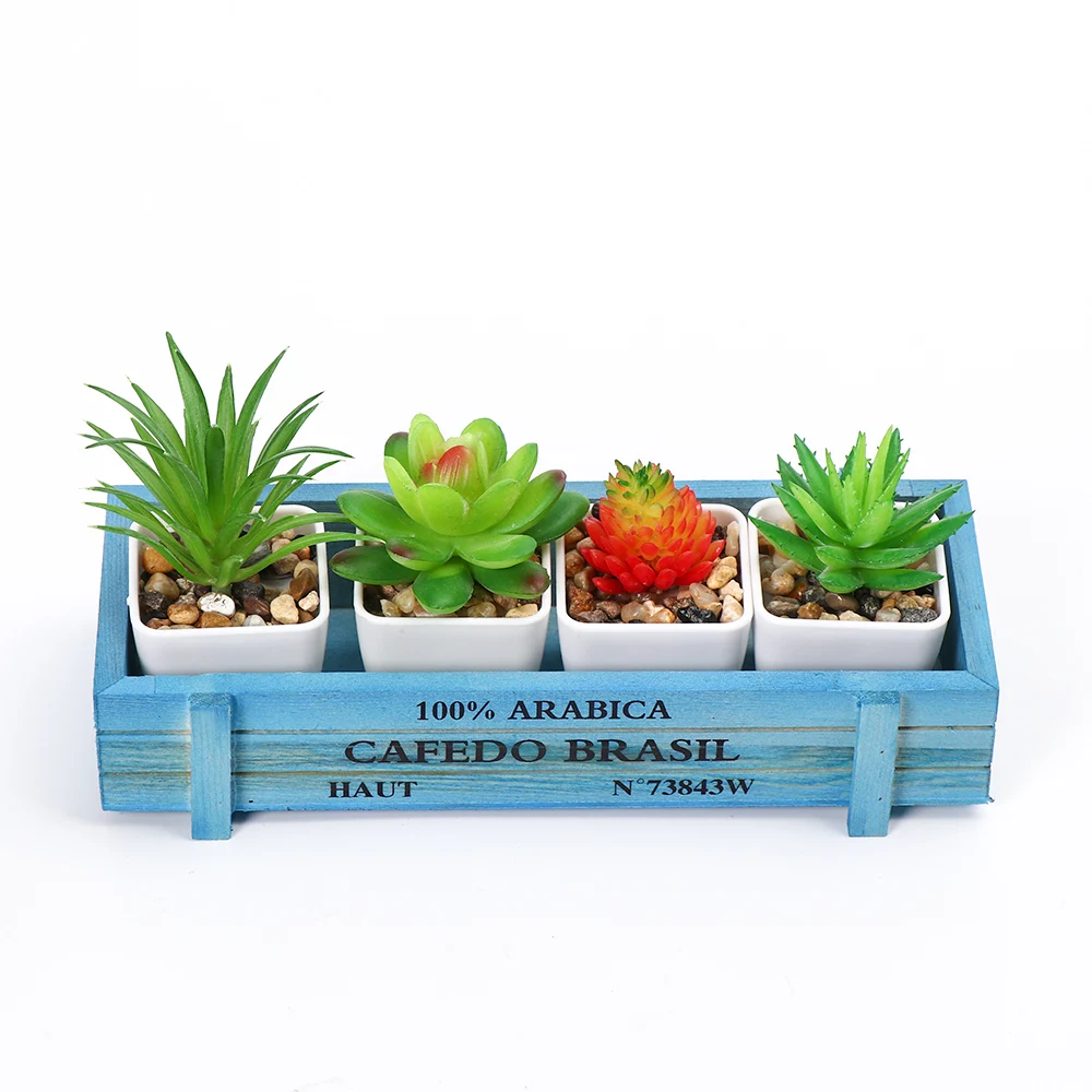 Natural Wooden Flowerpot Garden Decor Trough Decor Pots Succulent Boxes Rectangle Vase Vintage Crates Wood Flower Pot Home Tools