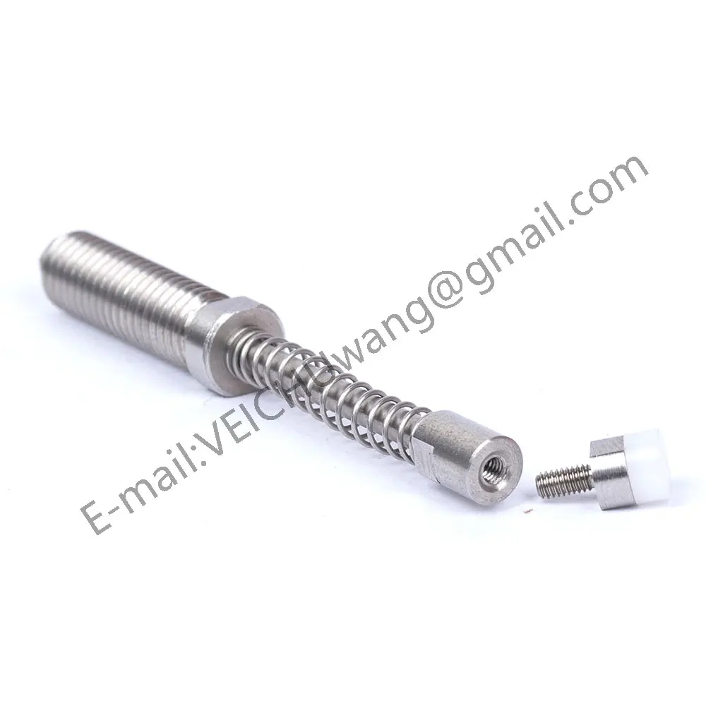 VEICHU Bush Built-In Plungers Specialized In Holding Spring Plungers POM Tip Stainless Steel Spring Pins Stroke Pin