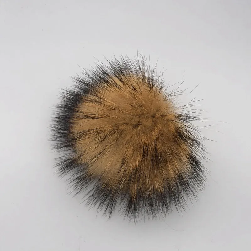 DIY Fur Pom Pom 100% Natural Fox Hairball Hat Ball Pom Pom Handmade Really Large Hair Ball Wholesale Hat With Buckle