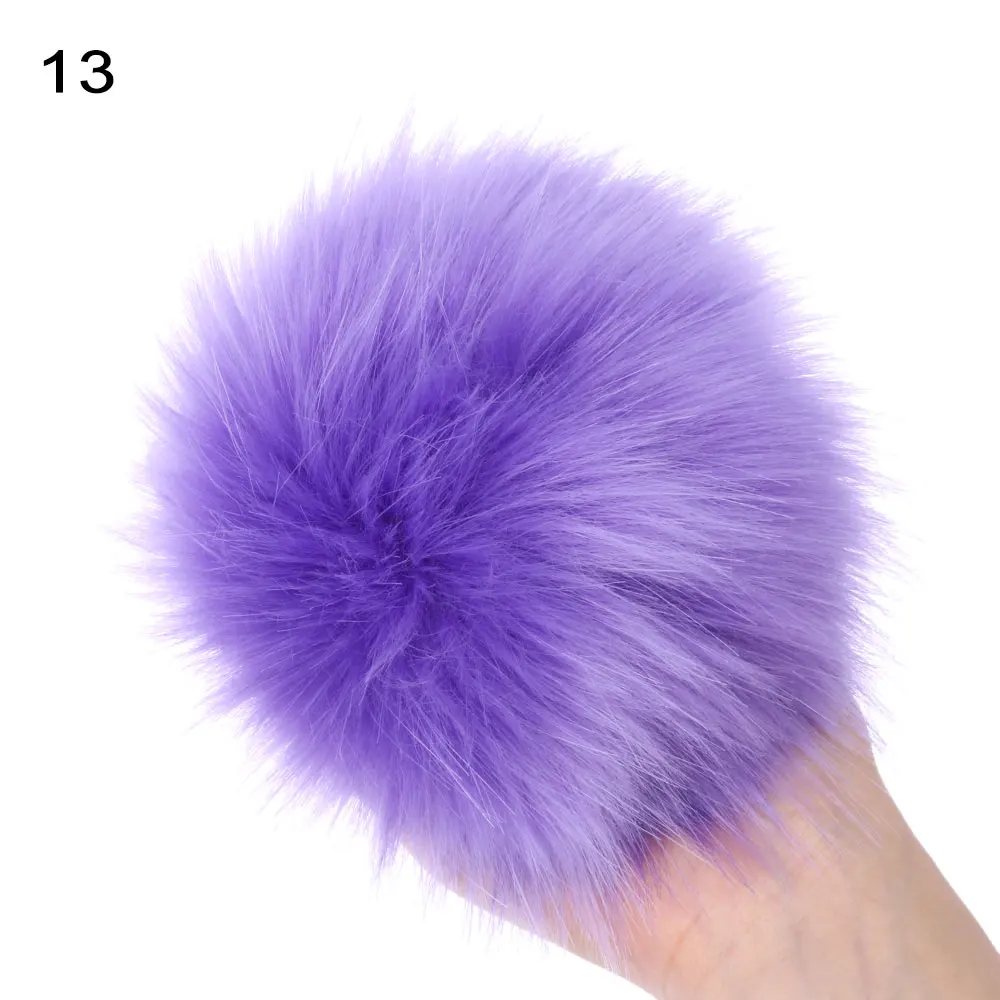 15cm Imitation Fur Pompom For Women Hat Fur Pom Poms for Hats Caps Fake Fur Pompon for Knitted Hat Cap Beanies Skullie
