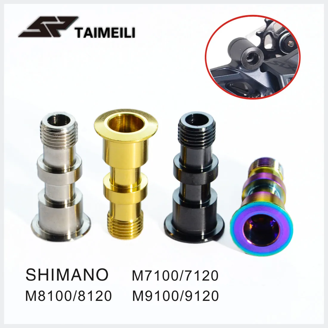 TAIMEILI Titanium alloy screw axle fixing m7100/7120m8100/8120 m9100/9120 rear transmission shaft repair screw