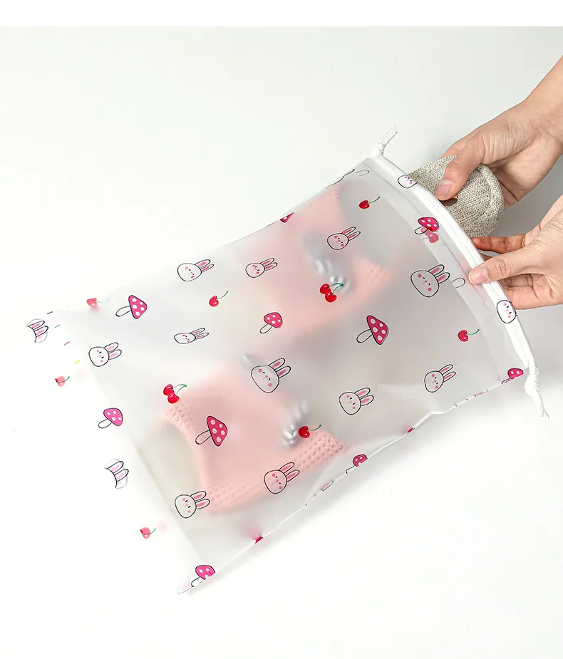 Cute Transparent Waterproof Travel Cosmetic Bag Women Makeup Case Bath Make Up Toiletry Wash Beauty Kit Storage Pouch