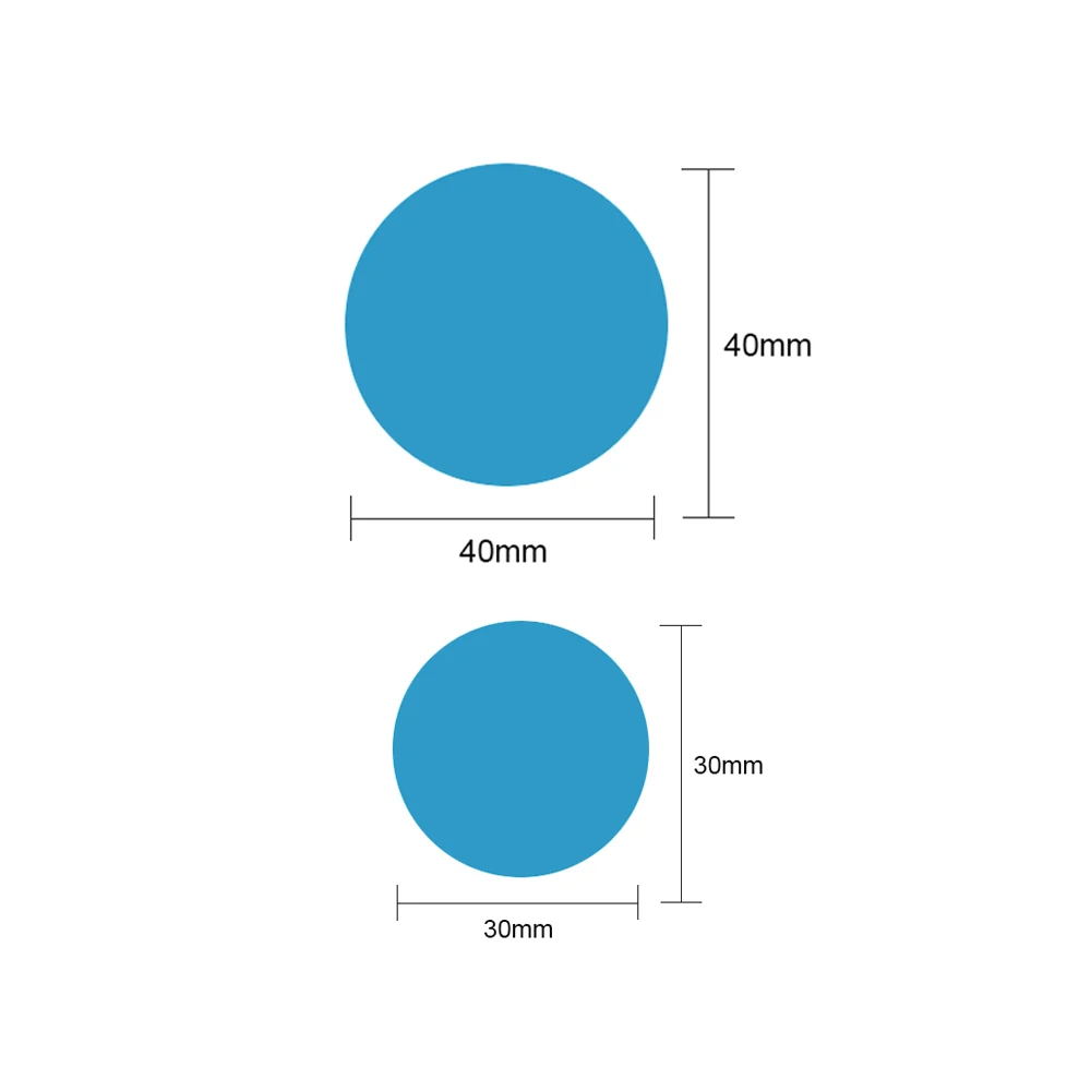 10pcs Metal Plate Disk For Magnetic Car Phone Holder Iron Sheet Metal Plates For Magnet Mobile Phone Holder 30 40mm