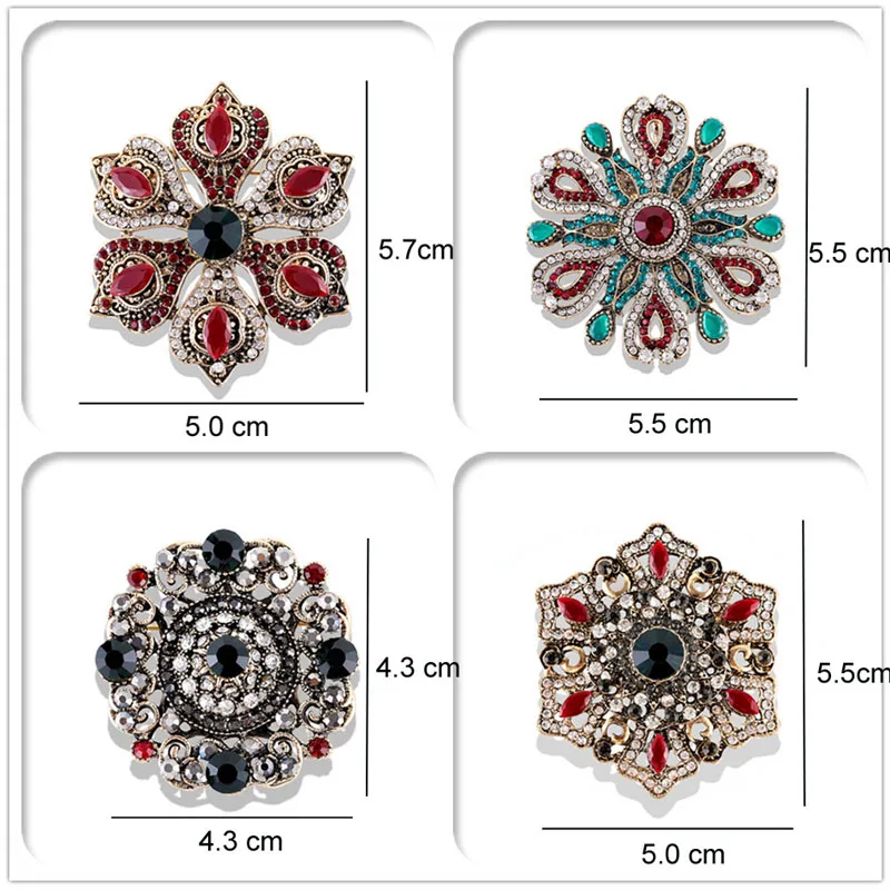 High Quality Fashion Baroque Court Retro Brooch Personality Hollow Badge Corsage High-end Christmas Gift Clothing Accessories