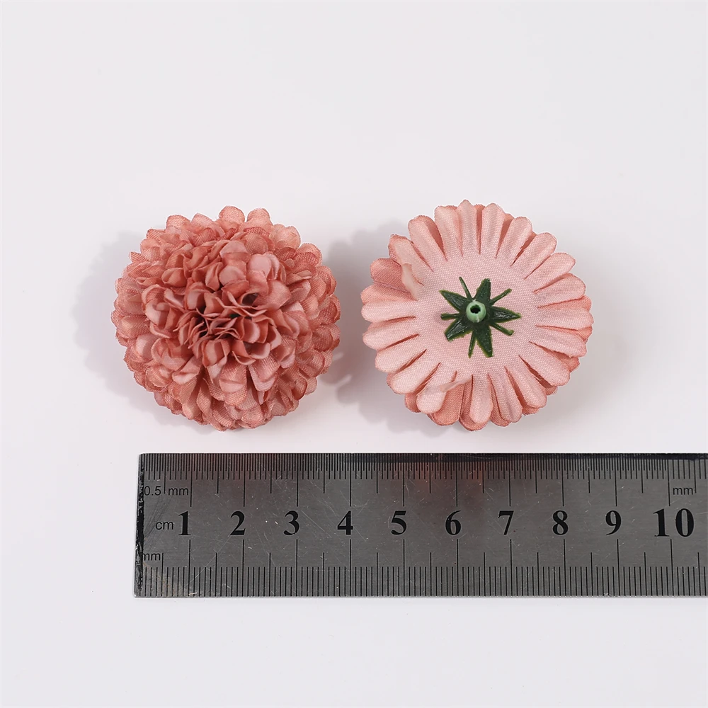 10/20PCS 4cm Hydrangea Artificial Flowers Head For Wedding Party Home Decoration Christmas New Year Gift Accessories Silk Flower