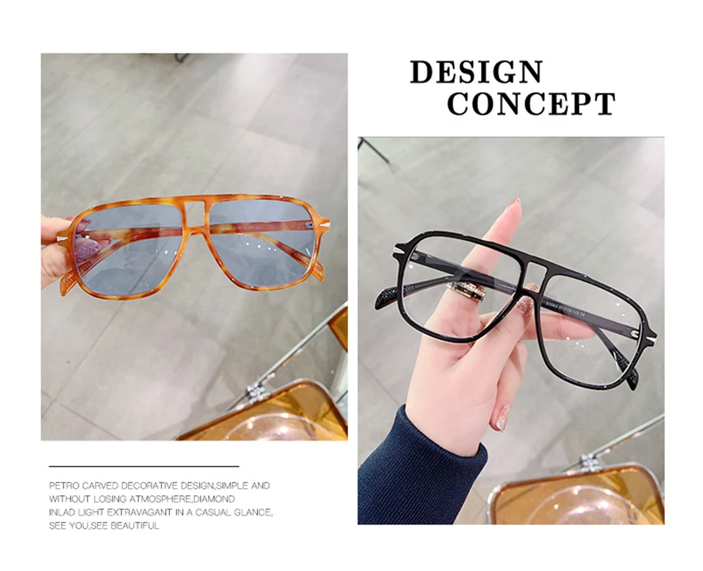 VIVIBEE Fashions Aviation Gredient Sunglasses Retro Men Oversized Pilot Rivets UV400 Summer Shades Vintage Big Eyewear