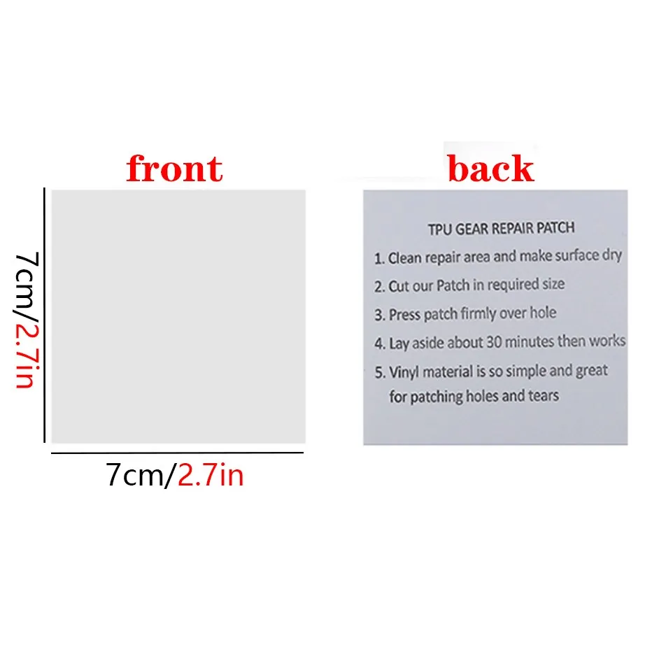5 pcs Swimming Float Repair Kit PVC Puncture Repair Patch Glue Adhesive for Inflatable Toy Pool Float Air Bed Dinghies