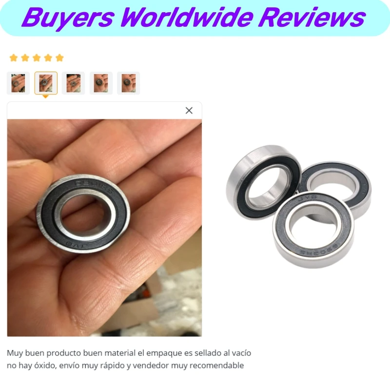 10Pcs 6802RS Bearing 15x24x5mm ABEC-7 Hobby Electric RC Car Truck Ball Bearings Black Sealed 6000RS 10x26x8mm 6900RS 10x22x6mm