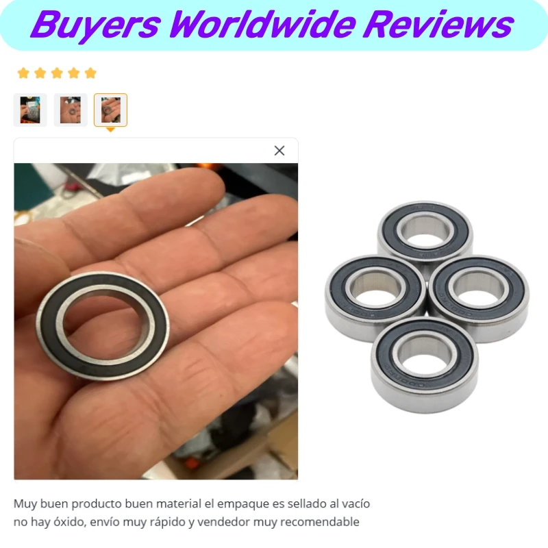 10Pcs 6802RS Bearing 15x24x5mm ABEC-7 Hobby Electric RC Car Truck Ball Bearings Black Sealed 6000RS 10x26x8mm 6900RS 10x22x6mm